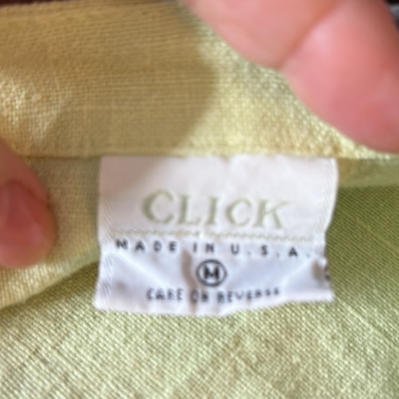 Click Linen Crop Jacket size medium - Picture 4 of 6